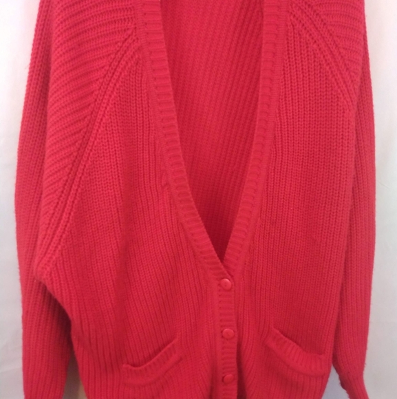 International Extra touch Sportswear Red Cardigan - Picture 2 of 9
